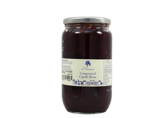 Composta di cipolla rossa e scorza di arancia, 900g, Le Tamerici