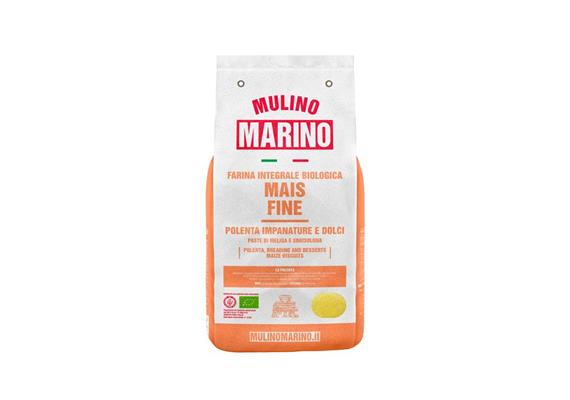 Farina di mais integrale bio, macinata "fine", 1000 g, Mulino Marino