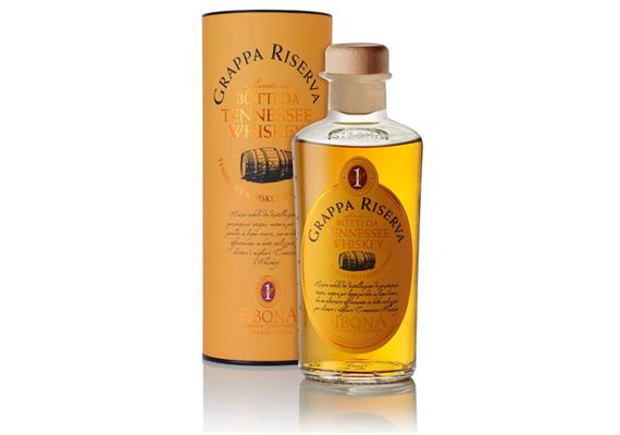 Grappa Riserva Botti daTennessee Whiskey 44% Vol., 0,5 l, Sibona