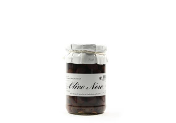 Olive nere con nocciolo, 350 g, Riolfi