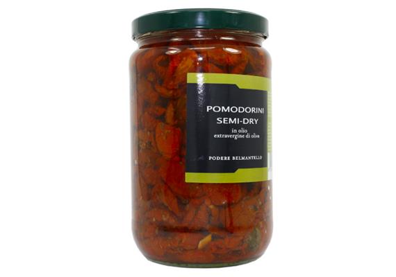 Pomodorini semidry, tipo Pachino, in olio extravergine, 1700 ml, Belmantello