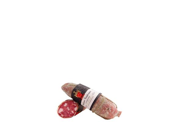 Salame nostrano con bocconcini di lardo, 350 g, Marsili