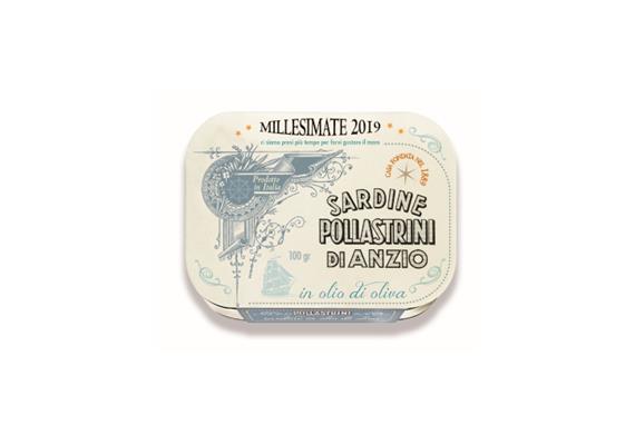 Sardine MILLESIMAT in olio d'oliva, 100gr, Pollastrini