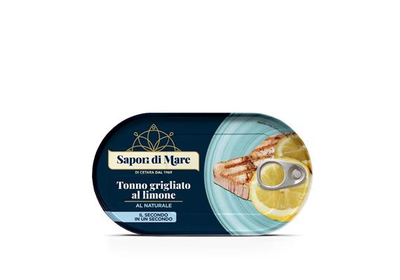 Tonno grigliato al naturale con limone, 170g, Sapori di Mare